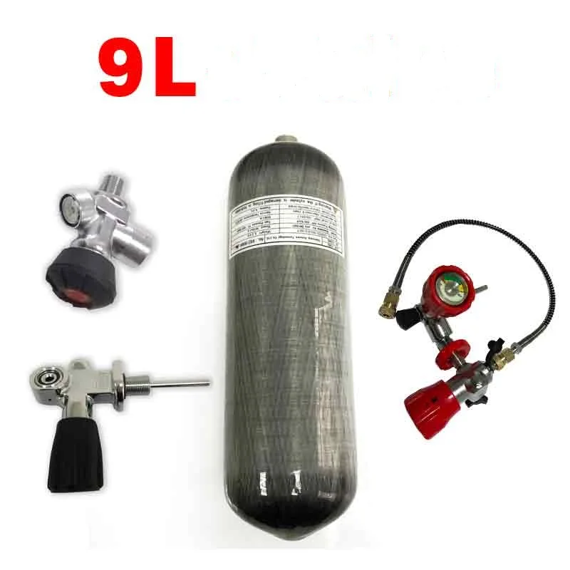 Acecare Scuba Tank 9l Ce Hpa Carbon Fiber Cylinder For Diving 4500psi