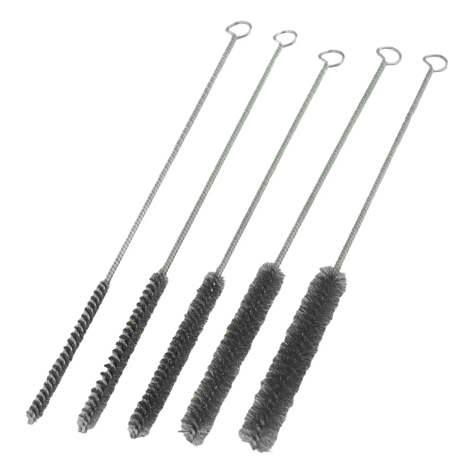 5/10pcs Cleaning Brushes Stainless Steel Brass Cylinder Wire Tube Pipe Cleaning Brush For Power Drill Descaling Rust Removal 4