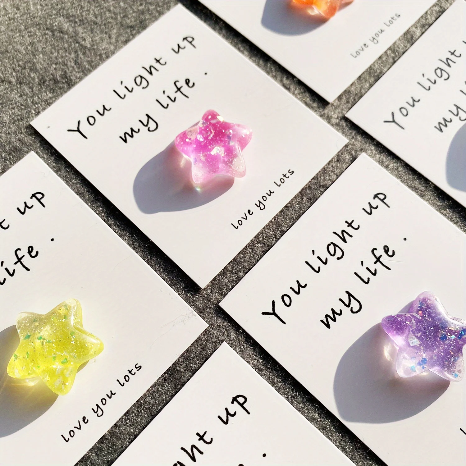 1pc, I Love You, I Am Keeping You Greeting Cards, Exquisite 3D star Greeting Cards for Birthday,a little pocket hug, Hug Token