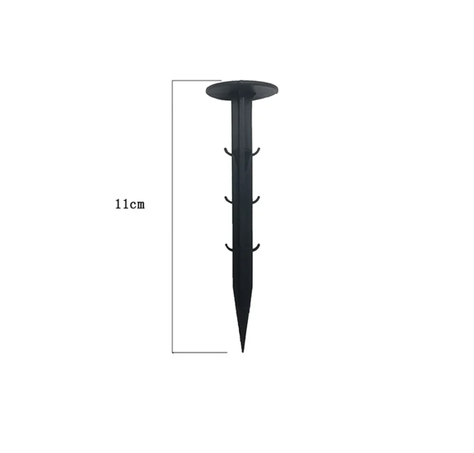 50pcs Ground Nail Film Fixed Garden Pegs Greenhouse Film Weed Prevention Ground Cloth Sunshade Fly Net Plastic Fixed Pegs