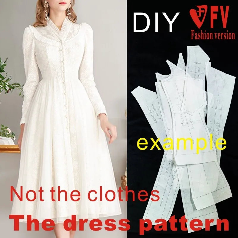 Long Lace Dress Pattern 1