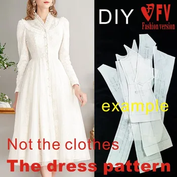 Long Lace Dress Pattern 1