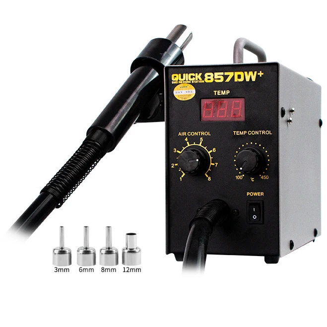 

QUICK 857DW+ SMD Rework Station Hot Air Soldering Station