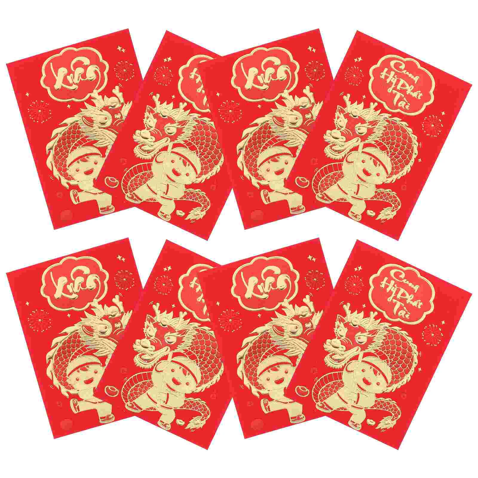 Money Red Pockets Chinese Lucky Money Envelopes Year Red Envelopes Cash Envelopes Money Bags Random Style