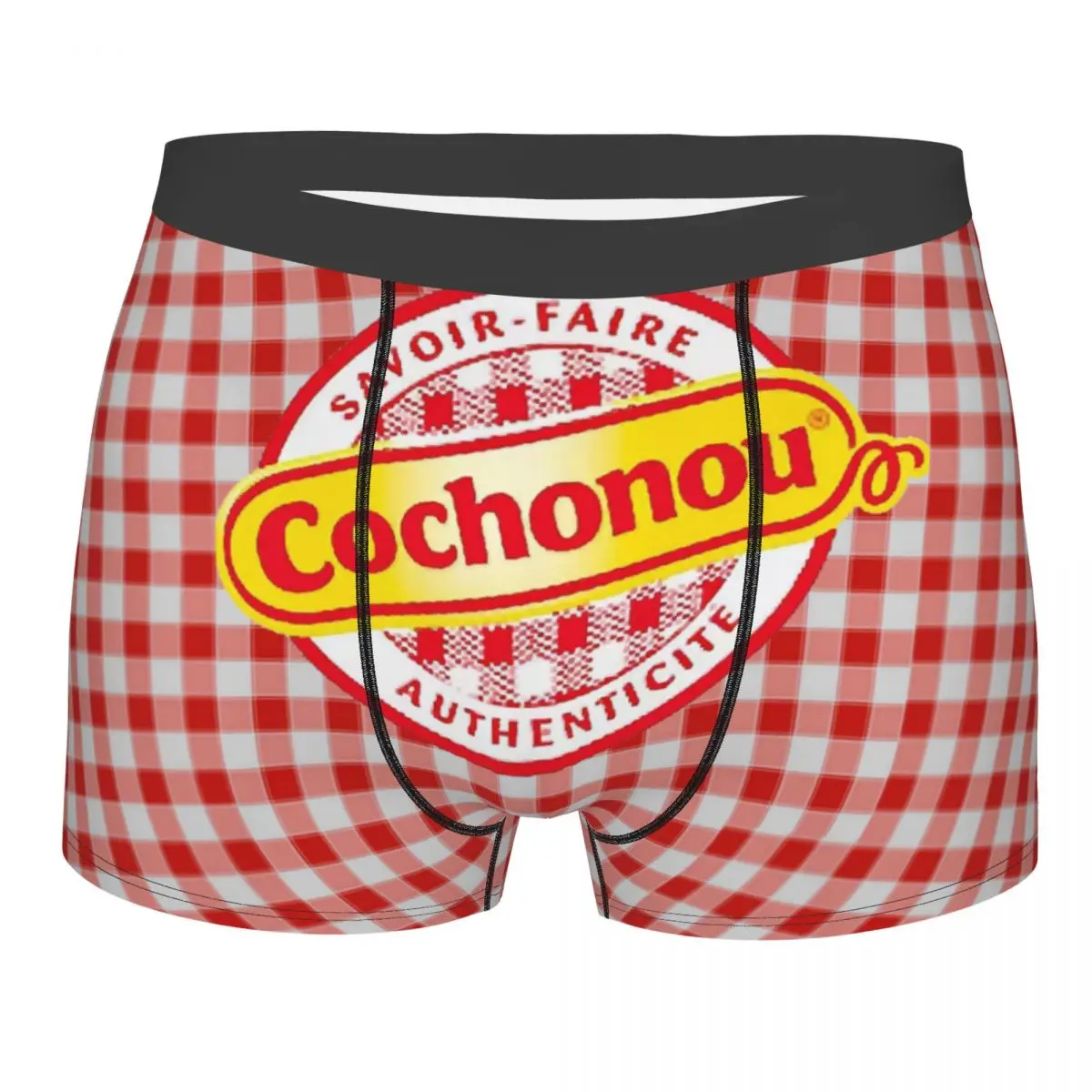 Pig Cochonou Logo 1 Man's Boxer Briefs Cochonou Highly Breathable Underpants High Quality Print Shorts Birthday Gifts