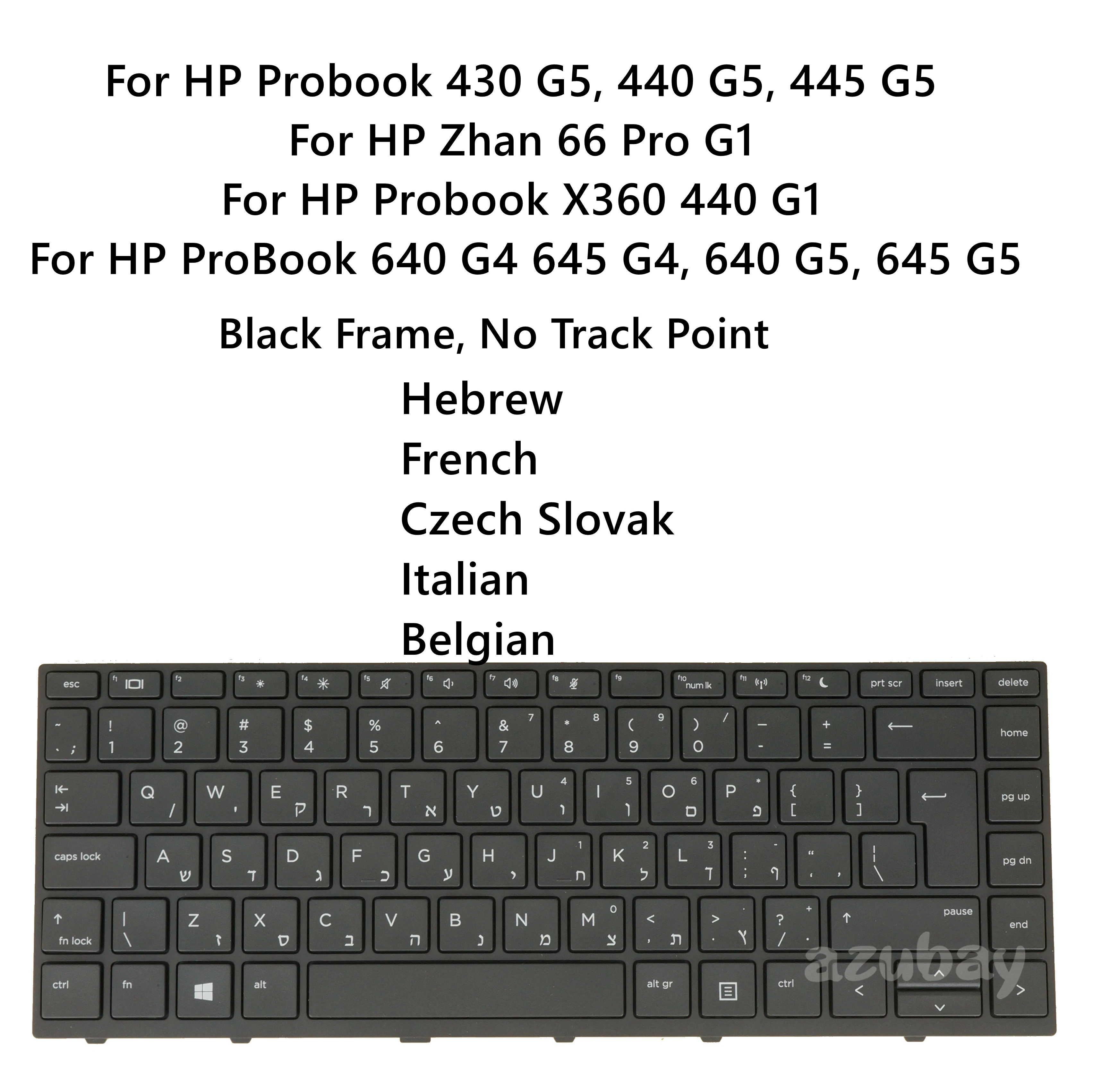 Teclado Portátil para hp L01071- L04644- L21584- A41 061 201 Sn6165bl L01072- L04645- L21585- 051 Fl1 211 B71 be it hb cs fr hu br