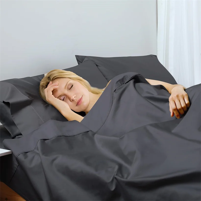 Egyptian Cotton Flat Bed Sheet Plain Bed Cover Single Double Queen King Size Bedsheet Bed Linen Durable Soft Bedspreads Bedsheet 2