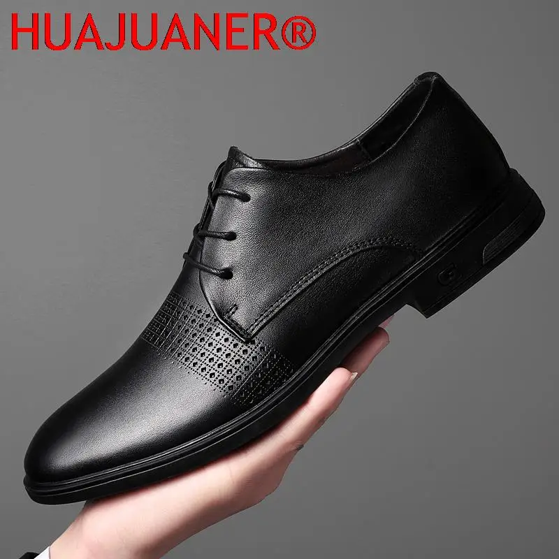 

Men Dress Shoes Italian New Full Grain Cow Genuine Leather Oxfords Shoes Men Classic Luxe High Quality Design Wedding Shoes Male