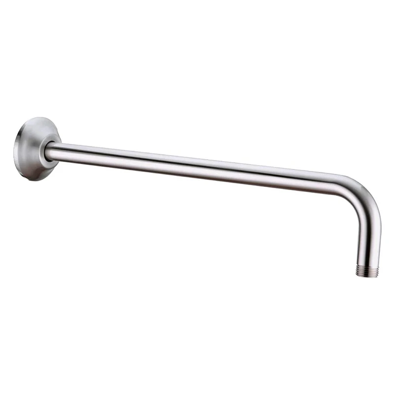 

Flanged shower arm 16 "wall mounted alternate angle shower head arm fixed shower head and hand shower
