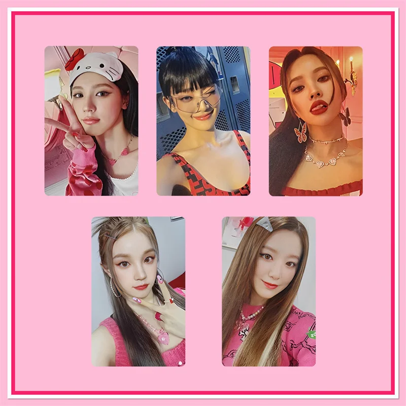 

5pcs/set (G) I-DLE Album Card I Feel Small Card GIDLE Ye Shuhua MINNIE Printed Photo Card Lomo Card Girl Collection Gift KPOP