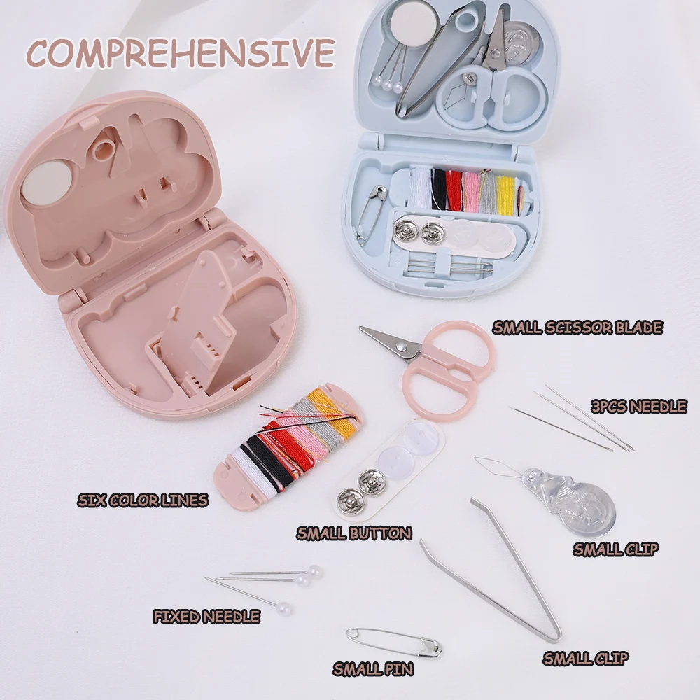 Mini Manual Sewing Machine Kits Portable Hand Stitcher Sewing Machine Repairing Tool For Fabric Cloth Household DIY Sewing Craft 6
