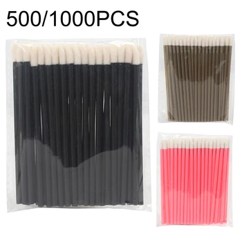 500/1000PCS Lip Brush Eyelash Makeup Tool Microbrush Lash Extension Mascara Eye Shadow Brushes Makeup Accessories Wholesaler 1