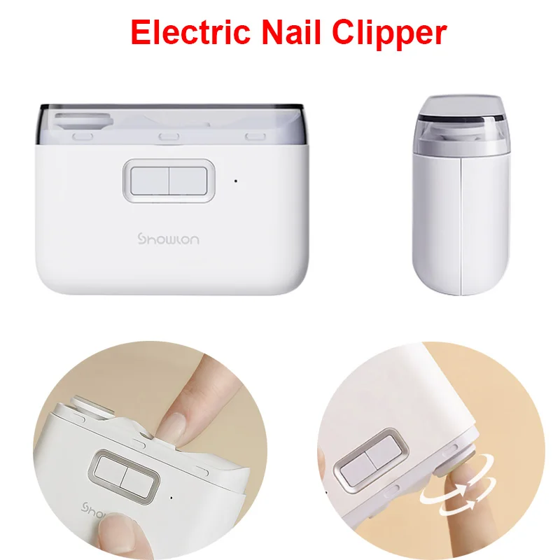 Xiaolang2in1ElectricNailClipperProPolishingUSBRechargeableNail