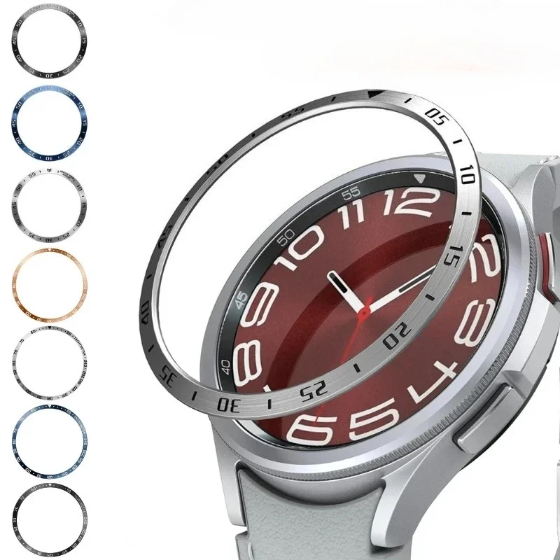 Elegant Metal Bezel Ring with Time/Speed Scale Protective Cover
