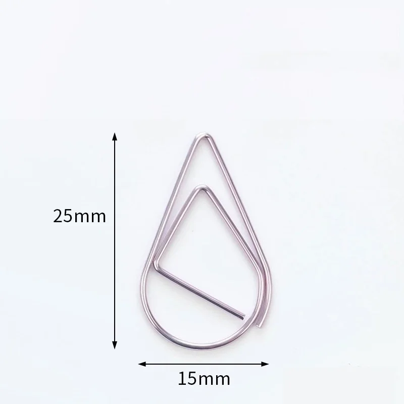 50PCS Fancy Paperclips Cute Clip Organizers Stylish Metal Clips for Notes Diaries and Office Use HXZ03 paper clips,metal clamp clips,pen clips