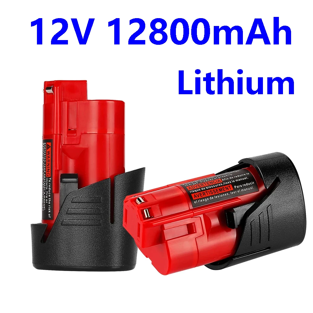 12VMilwaukeeBattery12800mAhwithMilwaukeeM12XC481124104811
