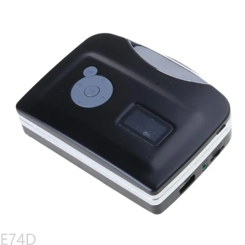 E74D Portable USB Cassette To MP3 for iPod Converter for W/ Analog MP3 Audio Recorder