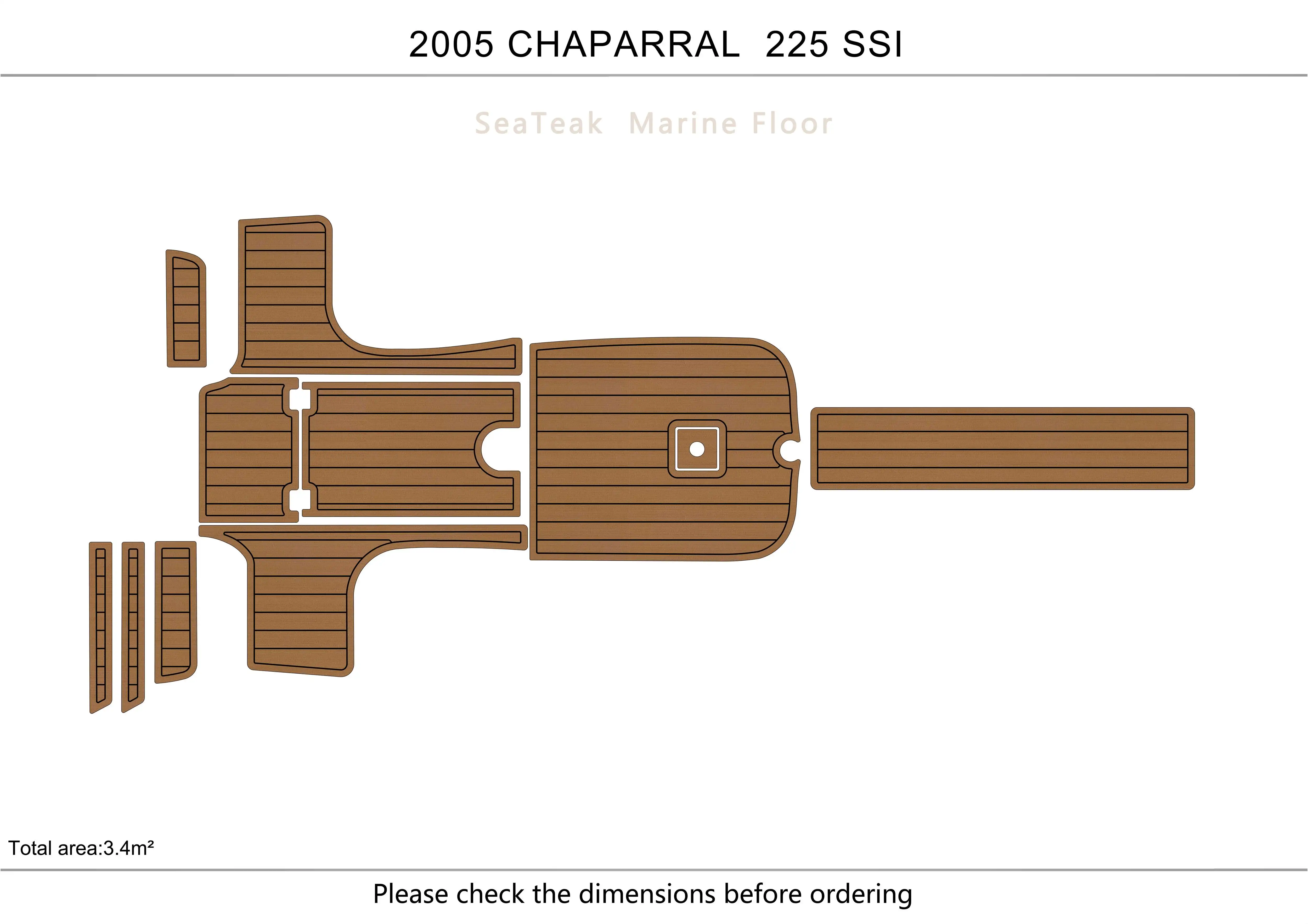 

2005 кабина chaparral 225 SSI, 1/4 дюйма, 6 мм, искусственная ЭВА, для водных лыж, яхты, рыболовной лодки, нескользящий напольный коврик