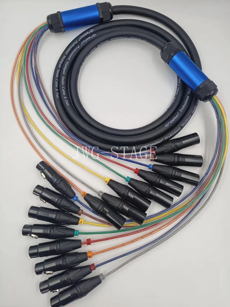 Cavo Di Segnale Xlr Maschio E Femmina A 8 Vie Cavo Di Segnale Audio A Xlr8-Way Luci Cavo Multipolare