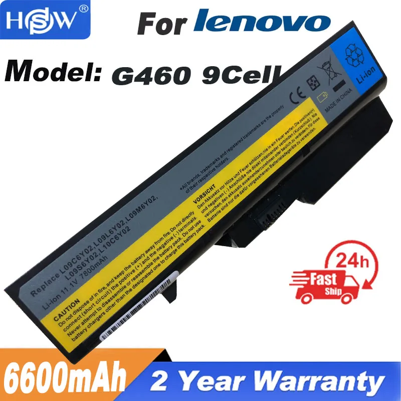 

Аккумулятор с 9 ячейками на 6600 мАч для Lenovo IdeaPad G560 G565 G570 G575 G770 G470 G475 G780 V360 V370 V470 V570 Z370 Z460 Z470 Z560 Z570
