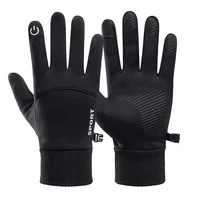 Winter Men Gloves Waterproof Cycling Motorcycle Gloves Full Finger Touch Screen Outdoor Thermal Running Skiing Gloves Non-slip