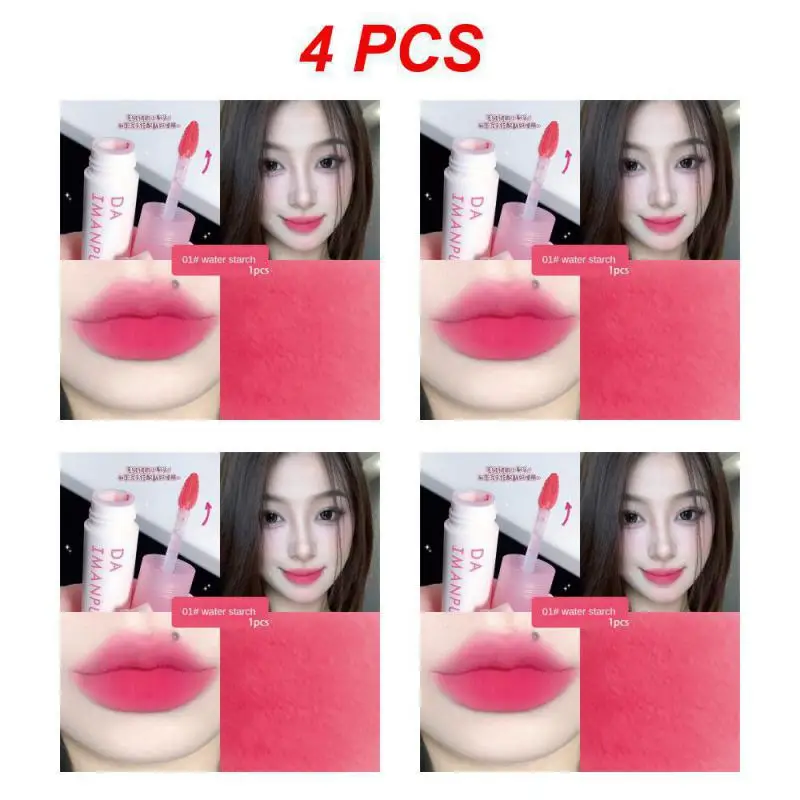 thumbnail image 1 of 1~5PCS Cosmetics Lip Glaze Parity Not Easy To Fade Moisturizing Multi-color Comfortable Gradient Beauty And Health Students, 1 of 5