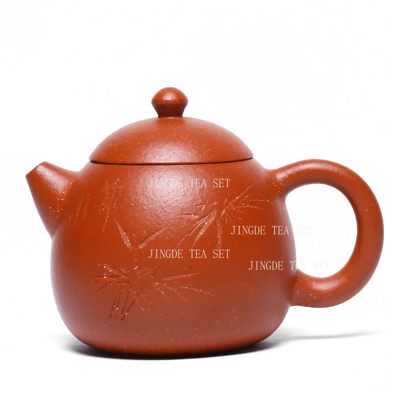 Yixing Side Handle Purple Clay Teapot Household Tea Pot Chinese Style Original Ore Old Purple Mud Handmade Tea Infuser