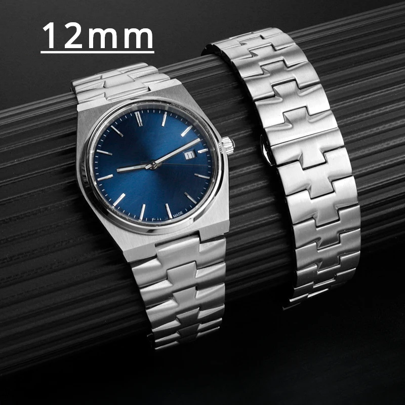 

Watch Accessories Bracelet for TISSOT PRX T137.407/410 T137.210 Solid Stainless Steel Chain Waterproof Strap Belt Safe Buckle