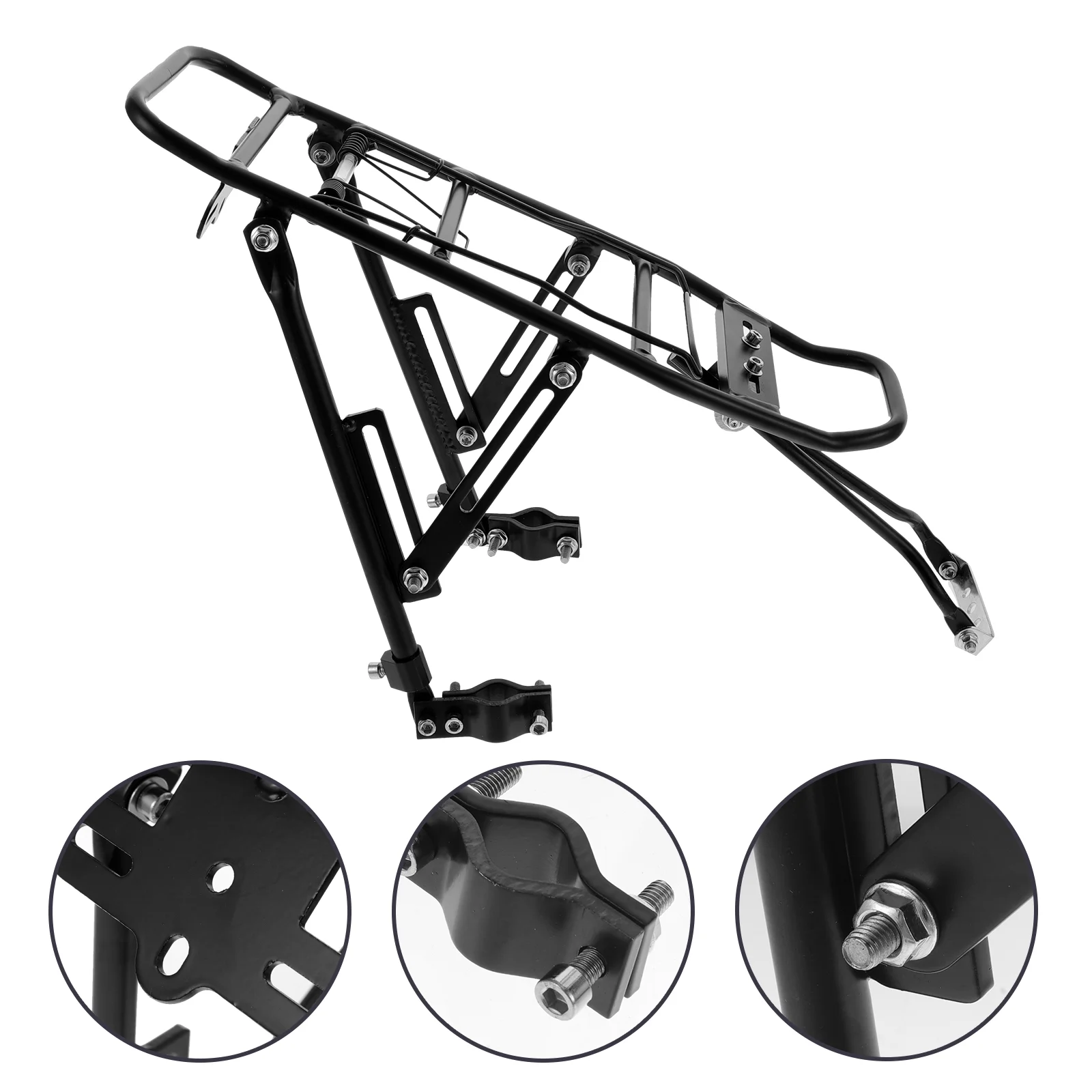 

Simple Bike Carrier Rack Back Stand Mountain Bike Cargo Rack Bike Rear Shelf Luggage Carrier for Outside Outdoor