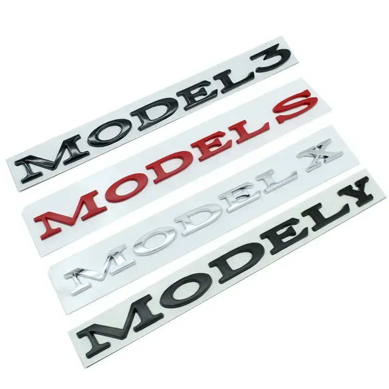 

MODEL 3 Y X S letter logo car stickers for Tesla modified accessories rear body trunk tail decorative decals wholesale