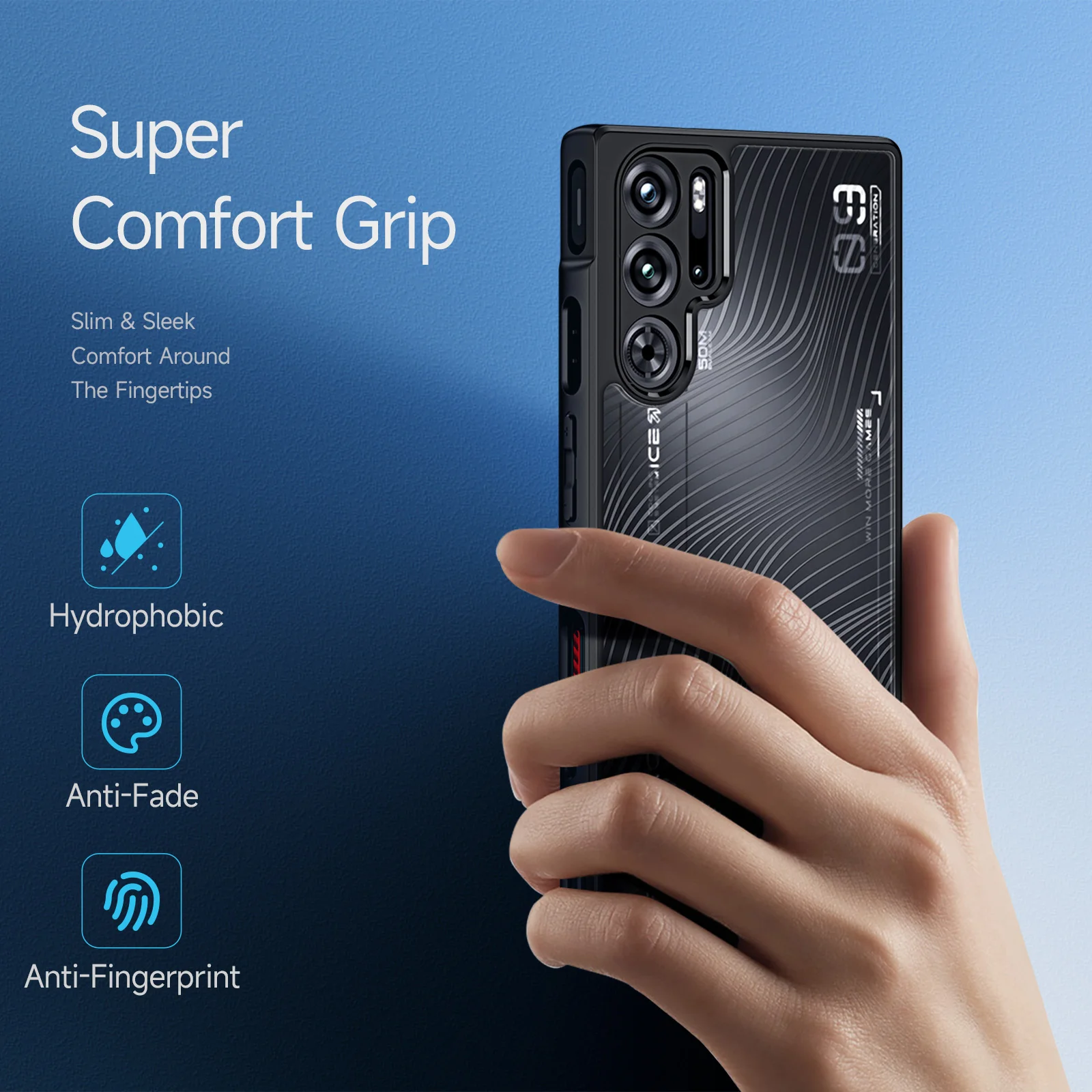 دوكس الغطاء الخلفي ZTE النوبة الحمراء ريد ماجيك ،...