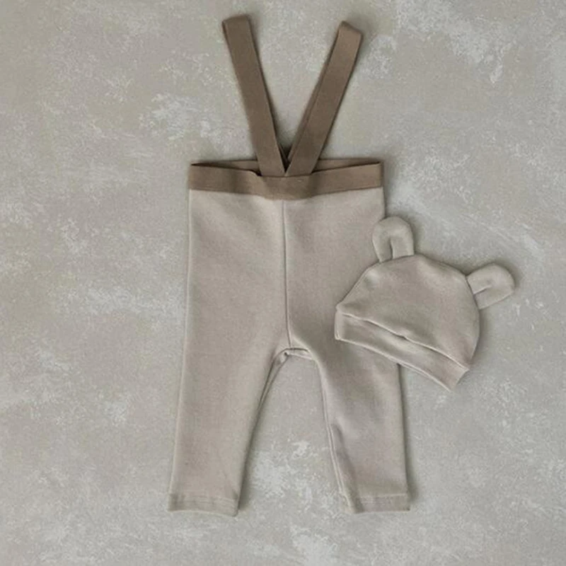 

Korean Style Children Wear Suspender Pants Cotton Pit Strip Elastic Suspender Pants Infant Baby Girls Boys Suspender Pants