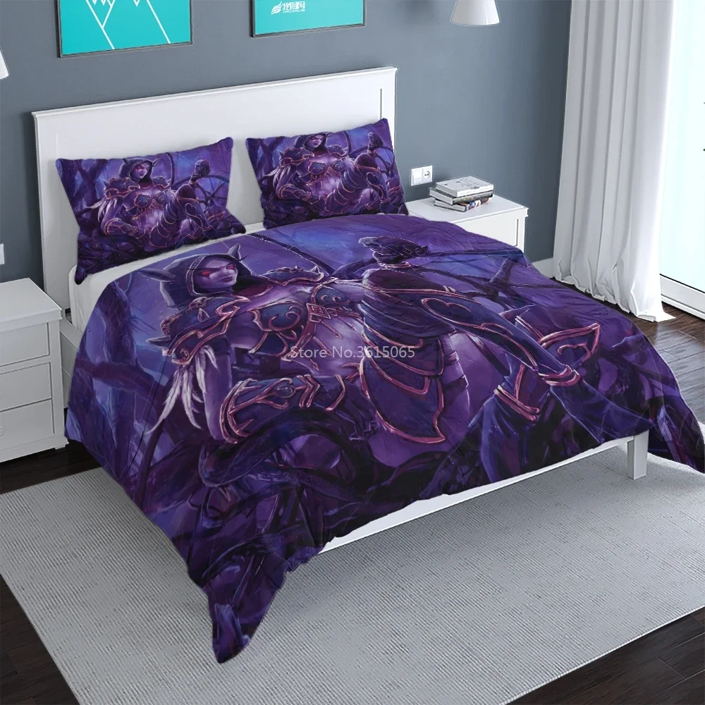 Hot Game World of Warcraft Tribal Flag Logo Duvet Cover Set with Pillowcases 3d Bedding Set Bed Linen Bedclothes Twin Queen King 2