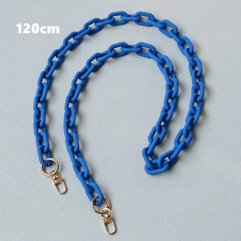 Neue Modische Damen-Handtaschenkette Mattierte Bonbon-Grün-Blaue Harz-Kette Mattierter Riemen Damen-Clutch Schultertaschenkette – Detail 15