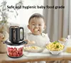 Electric Grinder Home 3L Glass Bowl Vegetable Chopper Meat Mincer Stirring Machine Maker Blender Large Capacity Kitchen Utensils 3