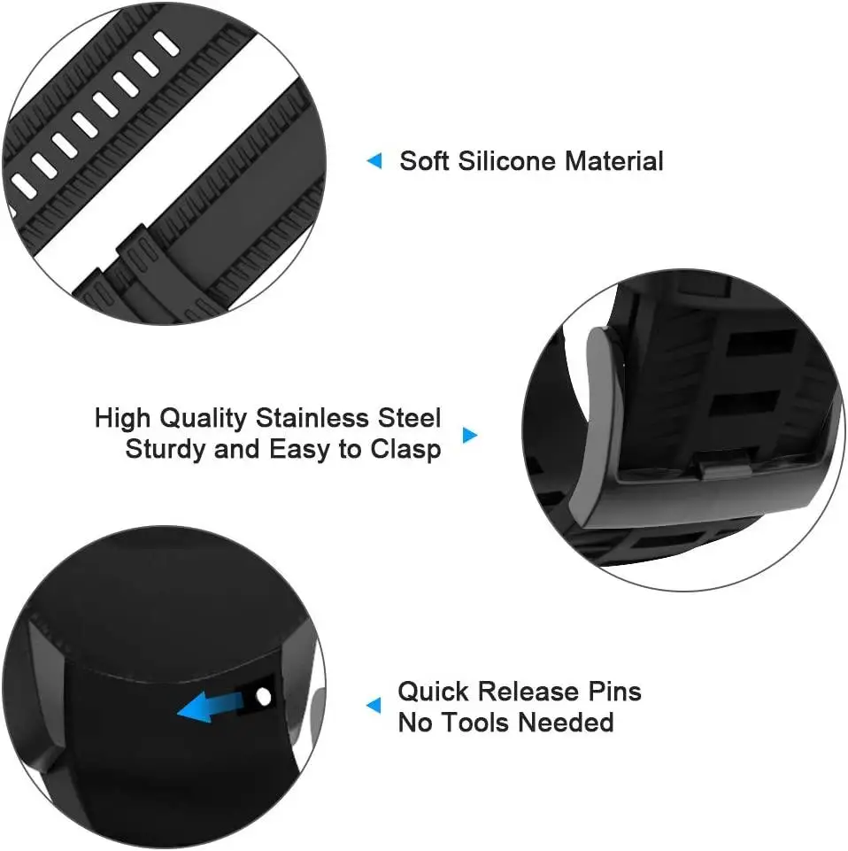 Durable Silicone Wristband Replacement