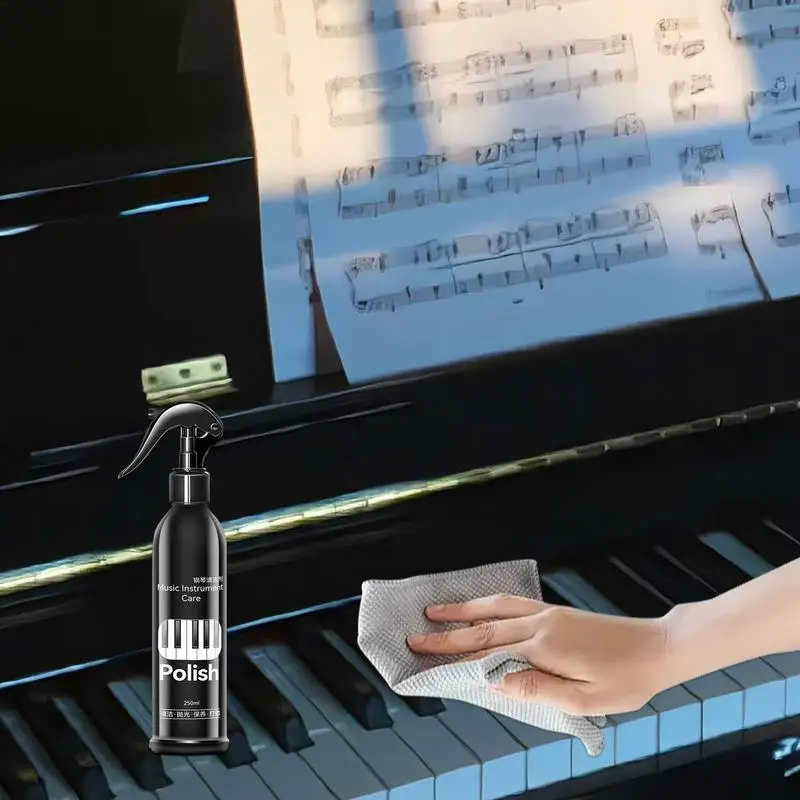 Nettoyant Réparateur Pour Finition Piano Laqué - Gel Antistatique Qui Efface Les Rayures Légères - 3