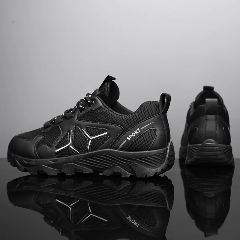 

Men Hiking Shoes Fashion Sneakers Breathable Mountain Footwear New Mens Autumn Summer Chunky Shoes Outdoor Sports Tenis Trainers