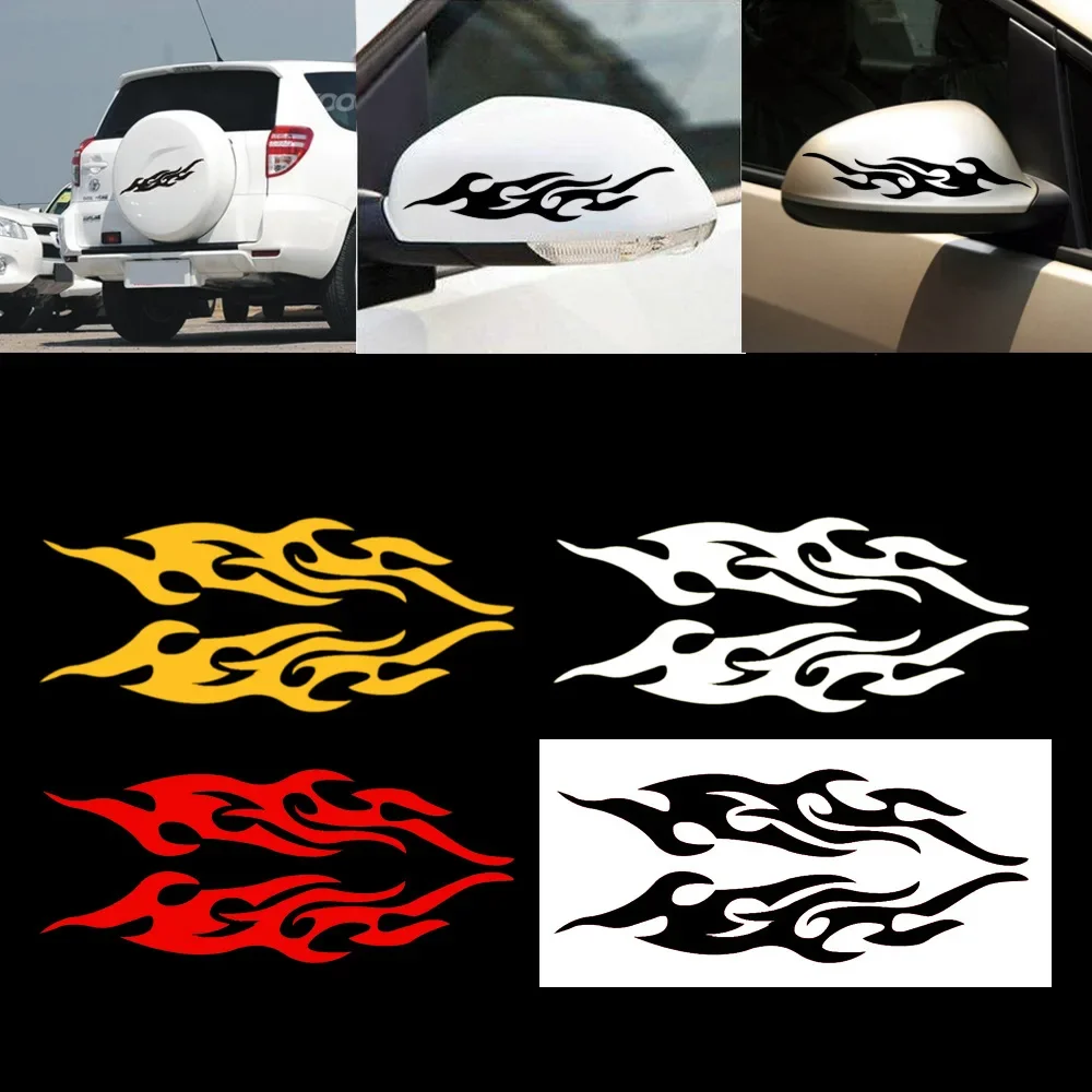 

Car sticker modified flame car stickers bumper hood rearview mirror head cover stickers cover scratches motorcycle decals