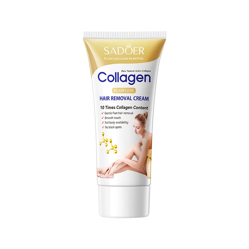 SADOER Collagen Ossein Hair Removal Cream Non Irritating Quick Whole Body Axillary Armpit Arm Leg Privates Hair Remover Creams