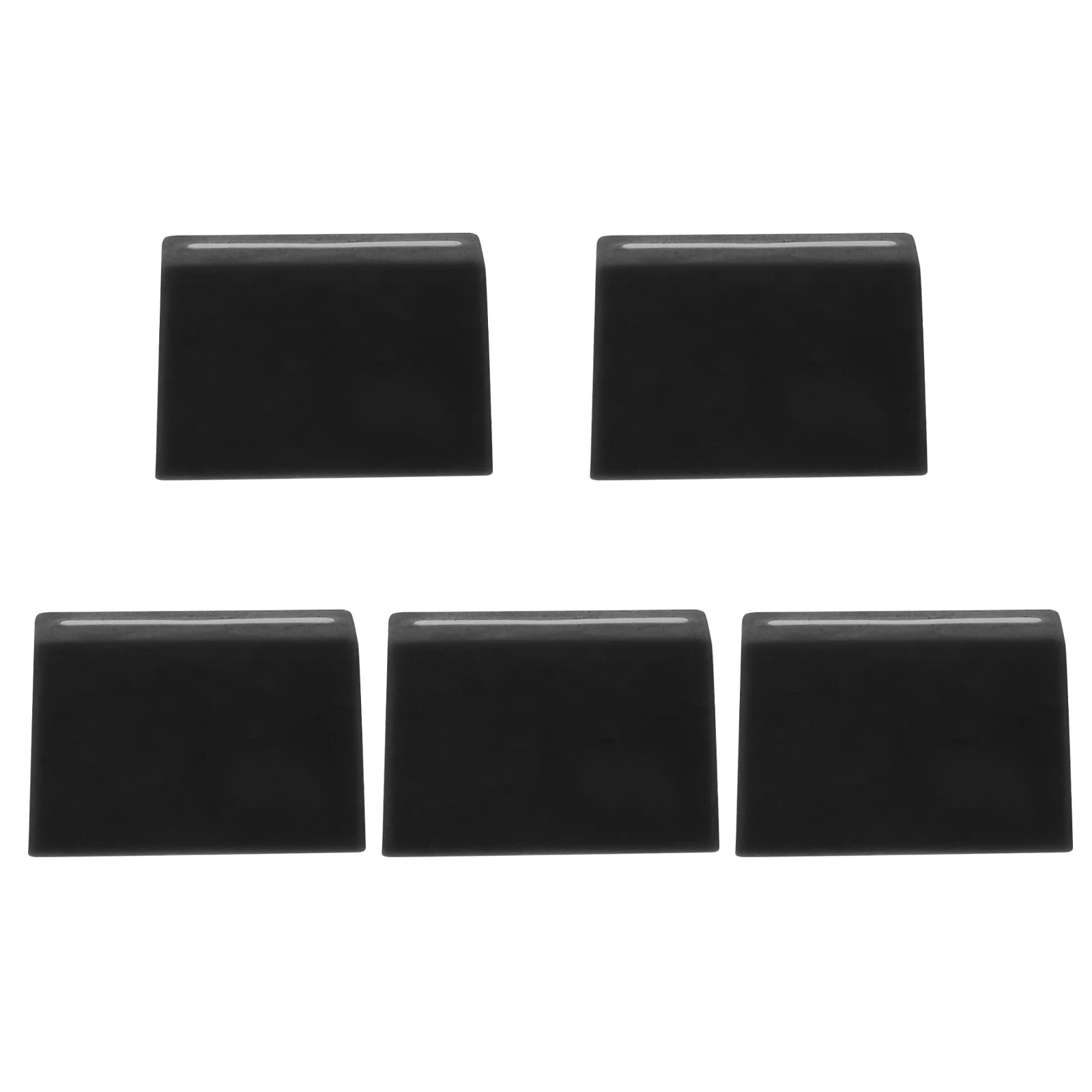5 Pcs Mixer Slider Knobs Fader Replacement Accessories Flat Console Cap Rubber Mat