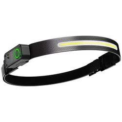 Rechargeable COB LED USB Headlamp - Magnetic, Super Bright, Waterproof Outdoor Head Torch (Upgraded)