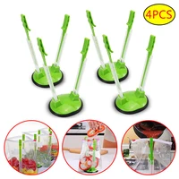 Adjustable Bag Clip Non Slip Baggy Rack Holder Hand Free Storage Bags Clip Plastic Bag Bracket Kitchen Food Storage Holders Reus 1