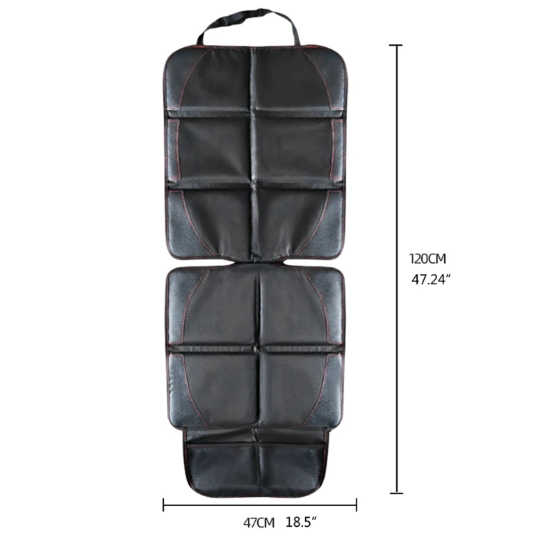 Universal Children Safety Seat Anti-Slip Mat Black Anti-Scratch Pad Waterproof Car Seat Protective Cover for Baby Kid Protection