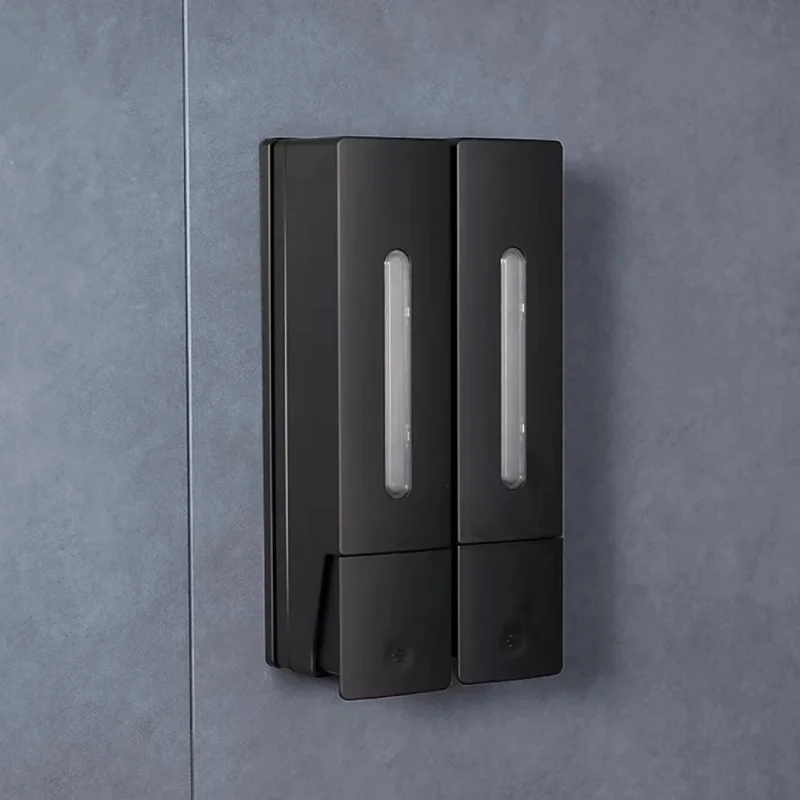 New 400ml wall hanging free punching manual soap dispenser hand soap shampoo hotel soap dispenser 4