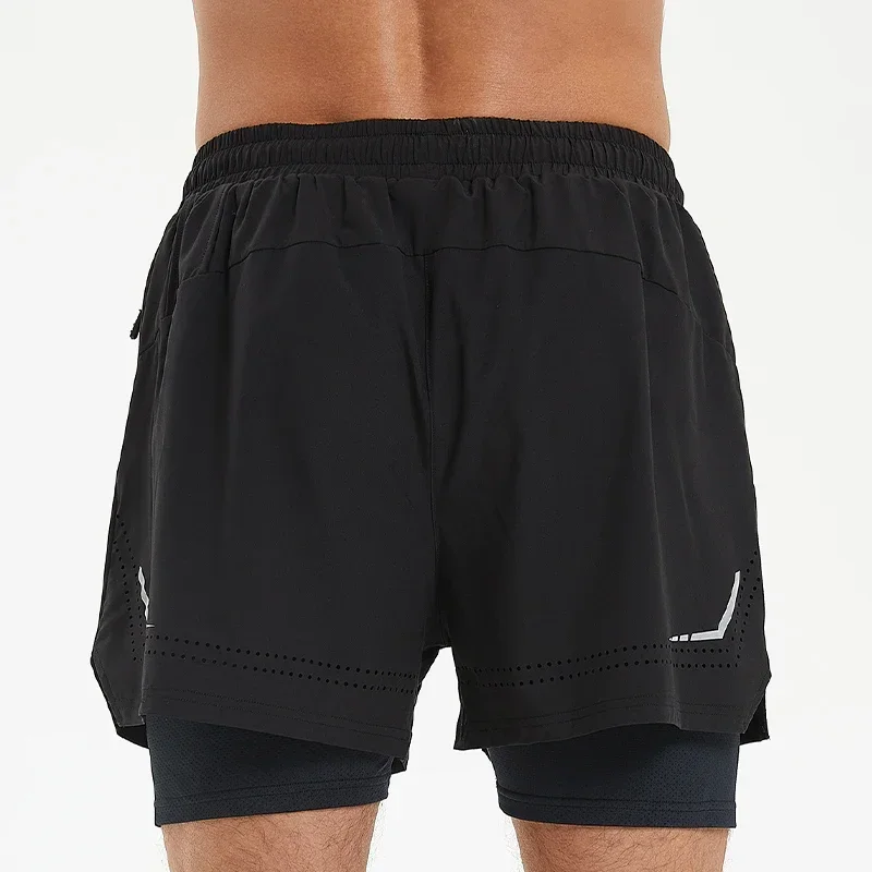 Mens marathon Running Shorts Training Tights Sports for Men Gym Jogging Sportswear Male Basketball Fitness Double Shorts Dry Fit