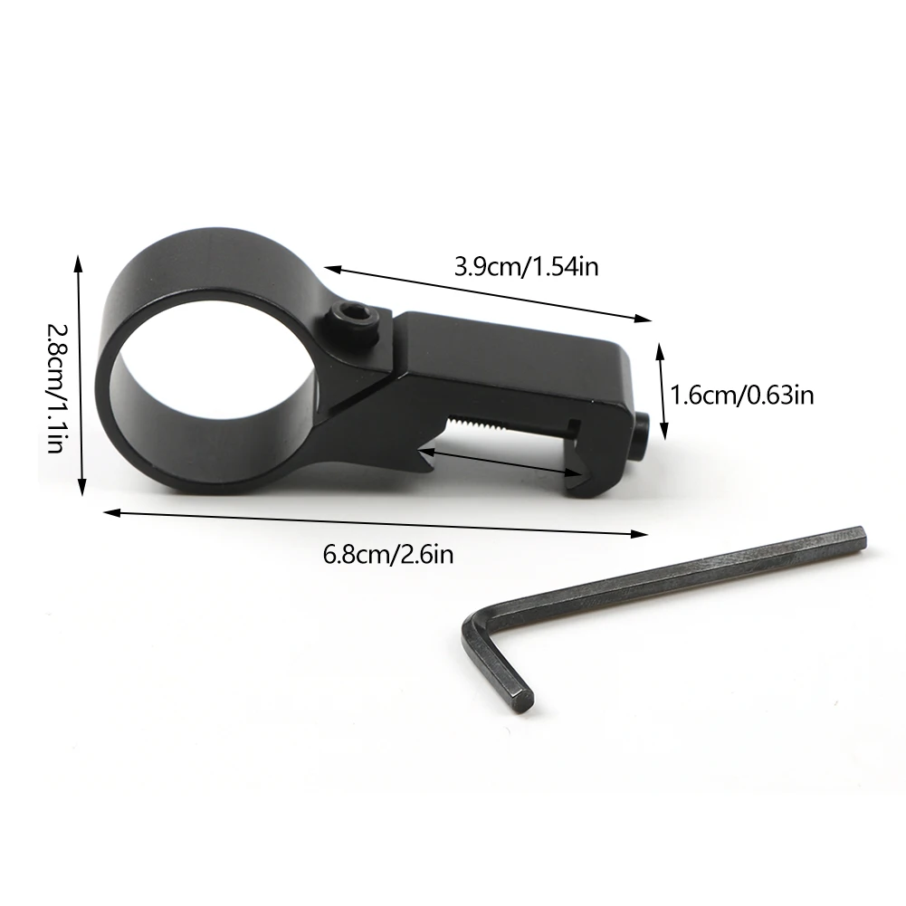 Flashlight Mount 1" Offset Ring Flashlight Light Laser Side Mount Adapter Hunting Rifle Scope 20mm Weaver Picatinny Rail Mount