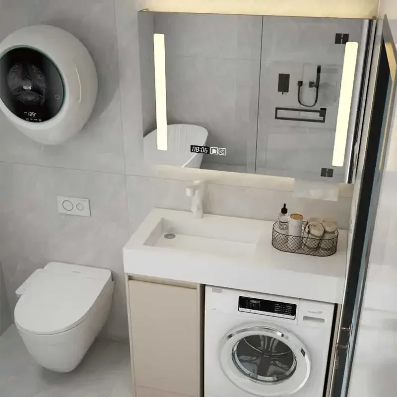 Combination of drum washing machine integrated cabinet on sale