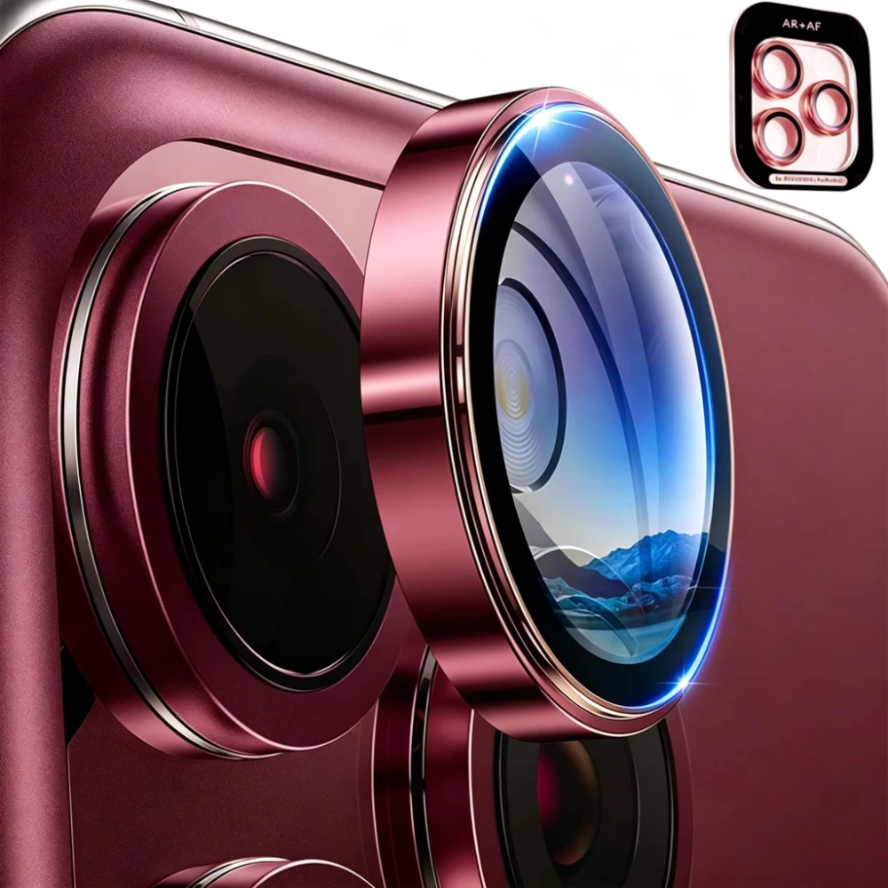 Desert Titanium Tempered Glass Camera Lens Protector