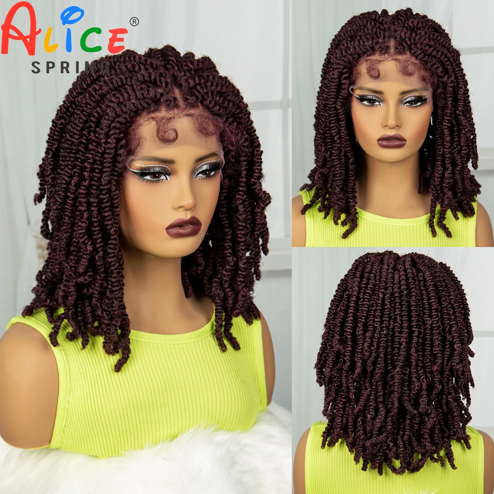 

Синтетические кружевные передние плетеные парики Dreadlock короткие Боб плетеные волосы парики для чернокожих женщин в коробке плетеные косички парики